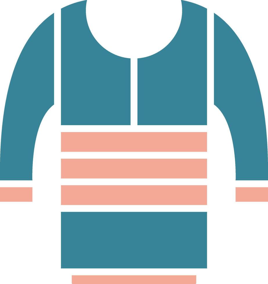 Sweater Glyph Two Color Icon vector