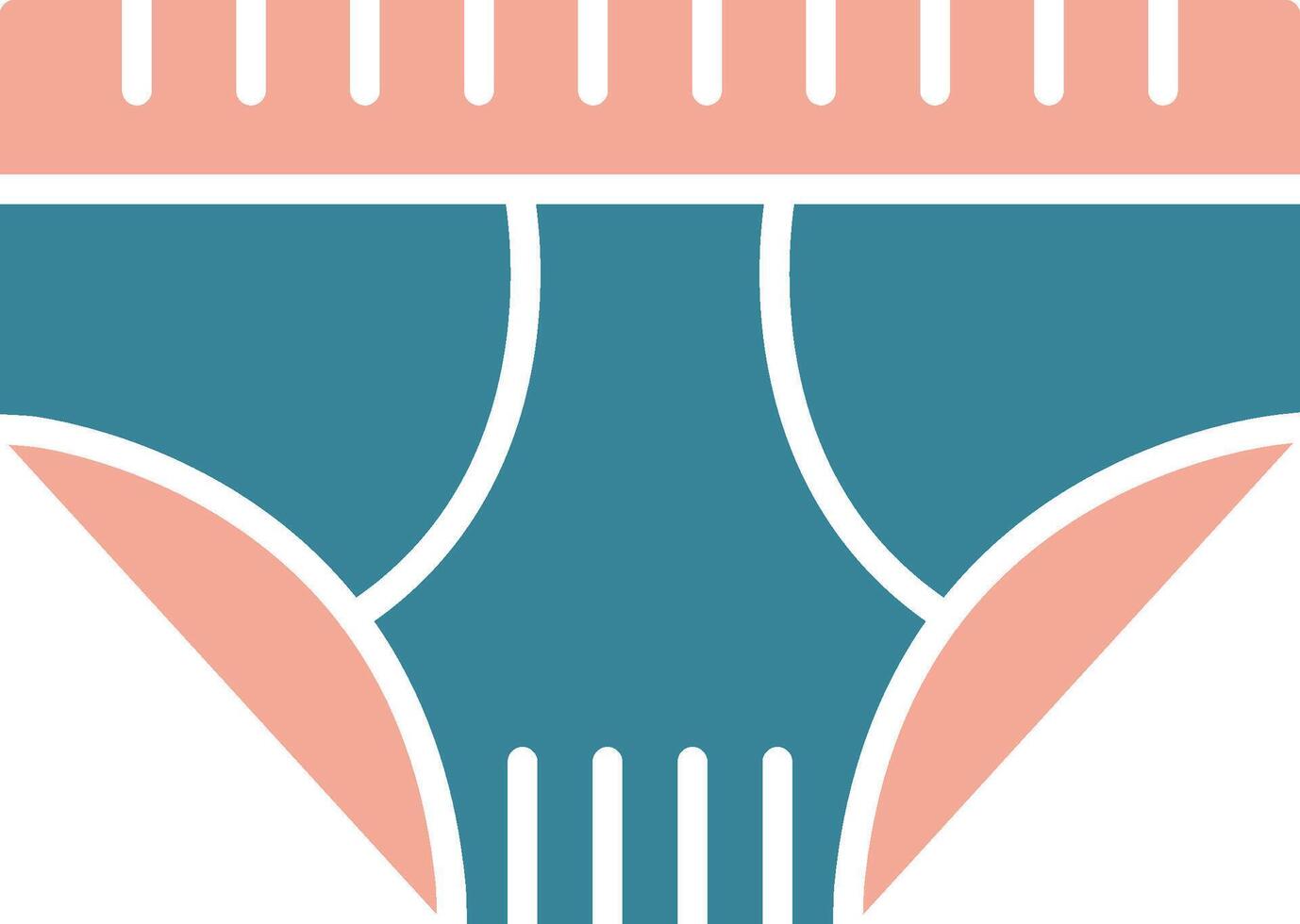 Underwear Glyph Two Color Icon vector