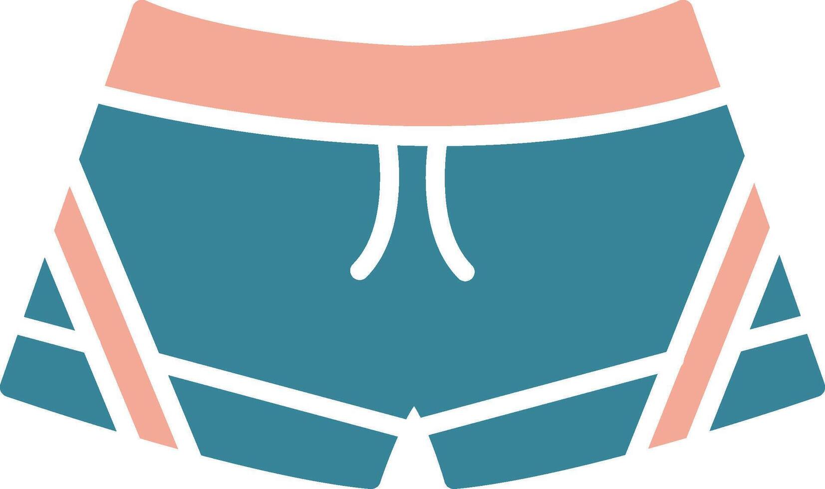 Short Glyph Two Color Icon vector