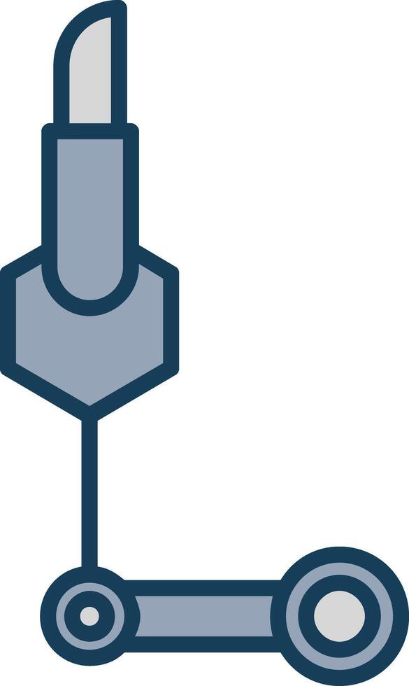 Science Line Filled Grey Icon vector