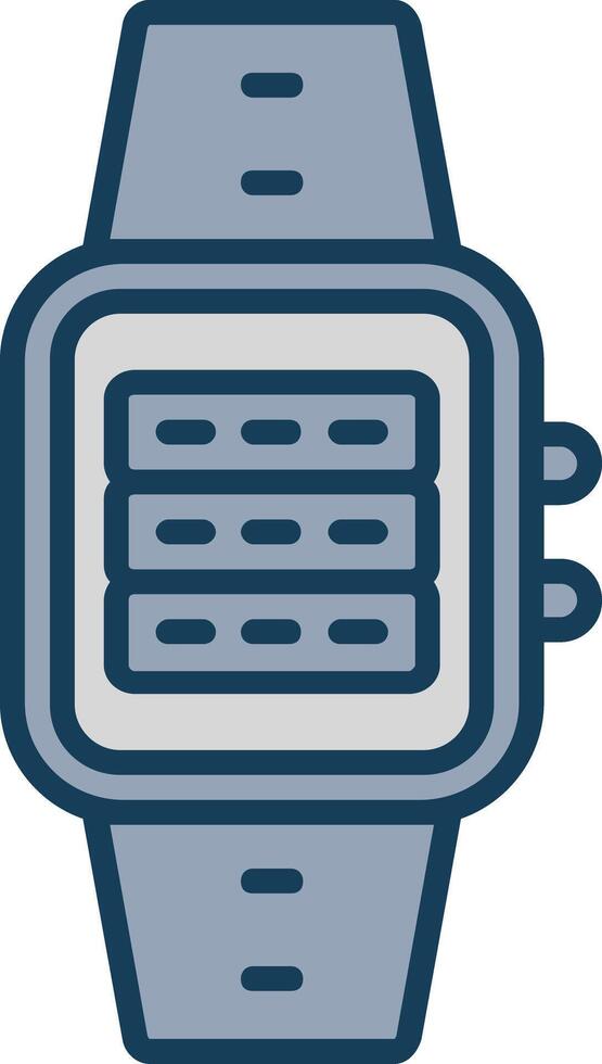 Server Line Filled Grey Icon vector