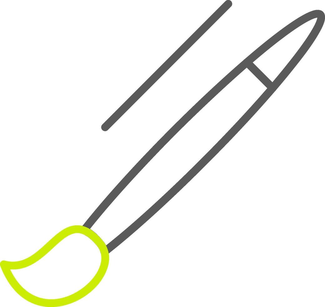 Paint Brush Line Two Color Icon vector