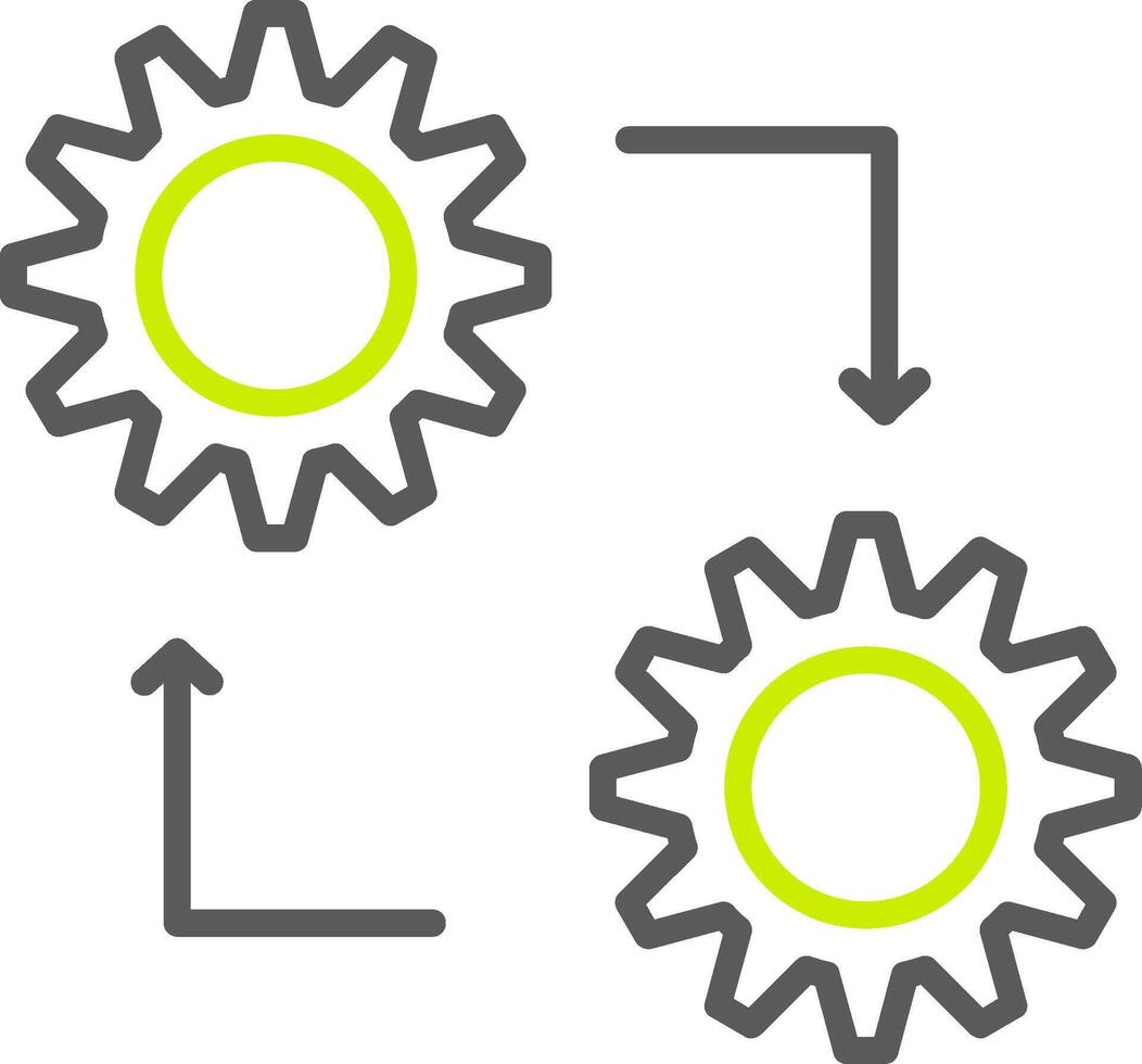 Methodology Line Two Color Icon vector