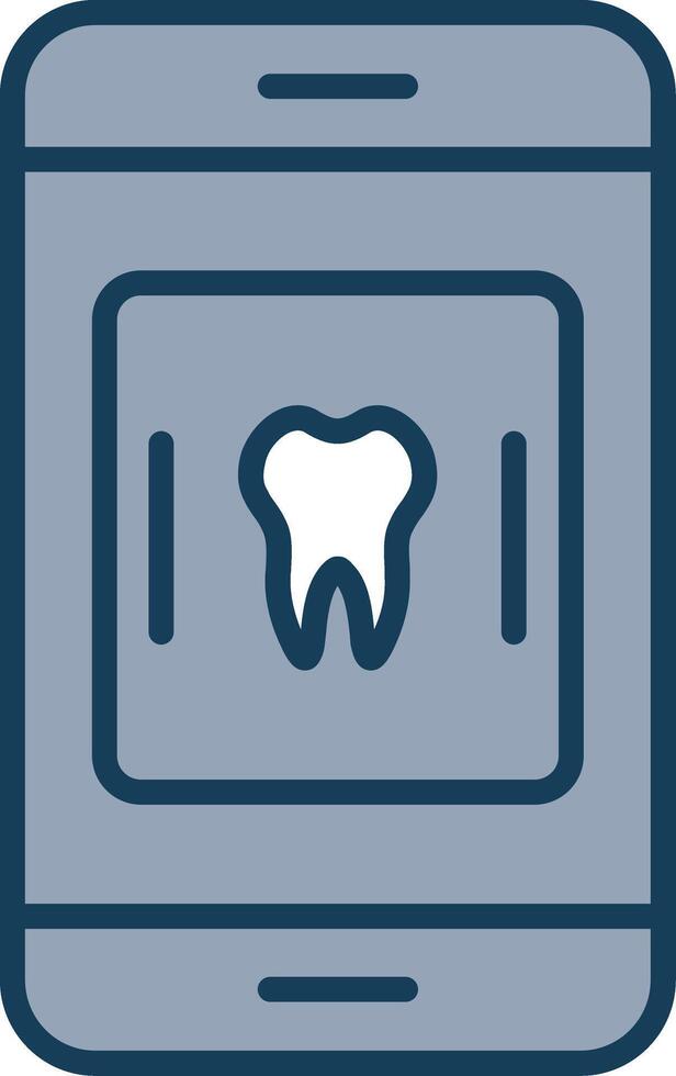 Medical App Line Filled Grey Icon vector