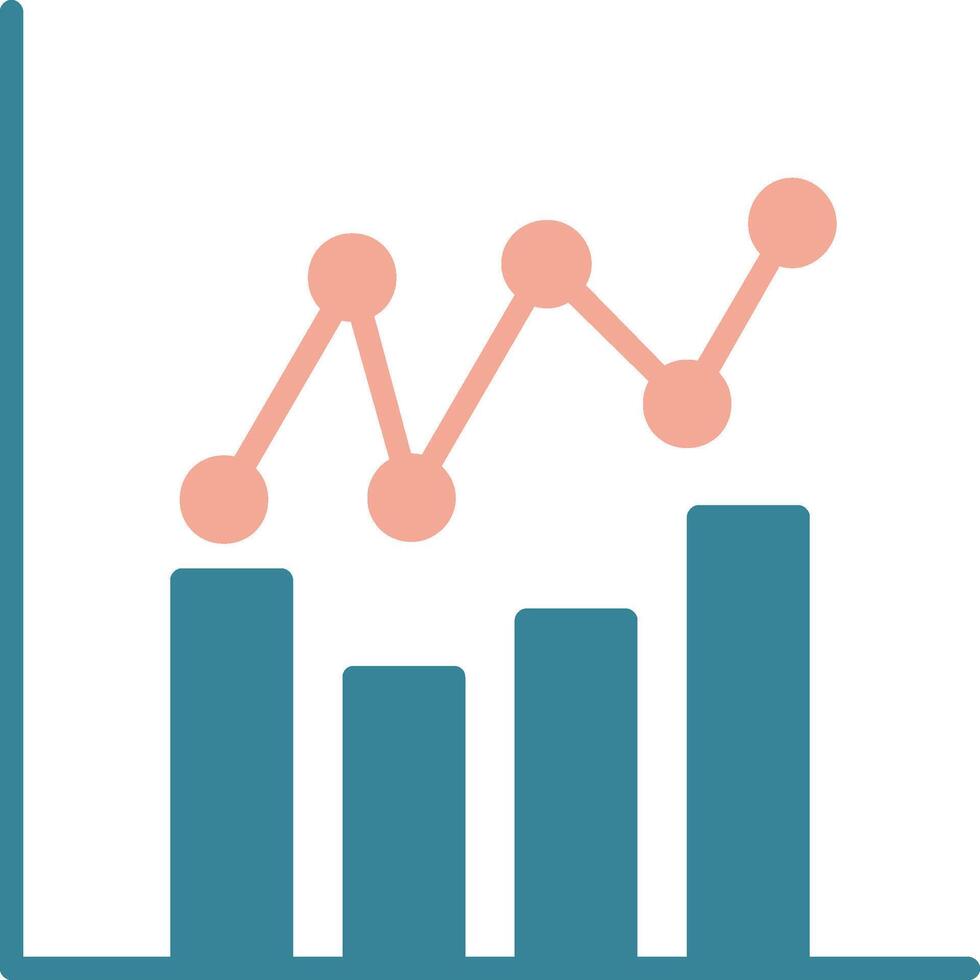 Graphs Glyph Two Color Icon vector