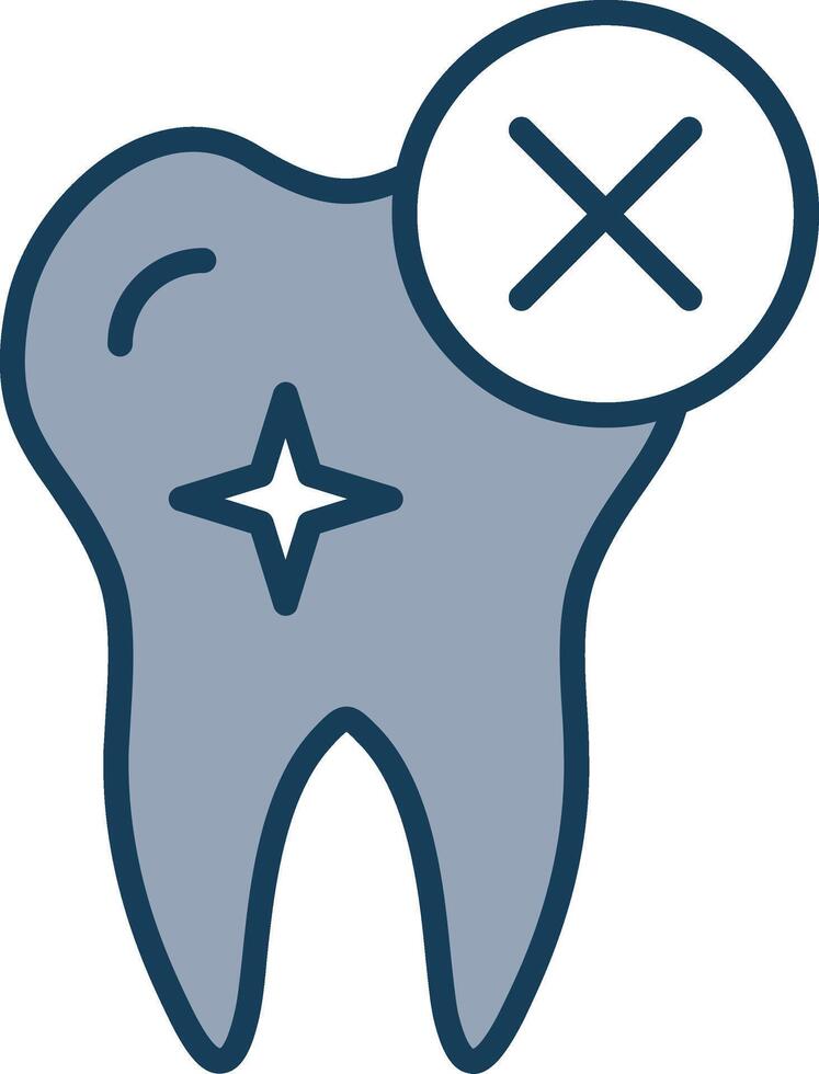 Rejected Line Filled Grey Icon vector