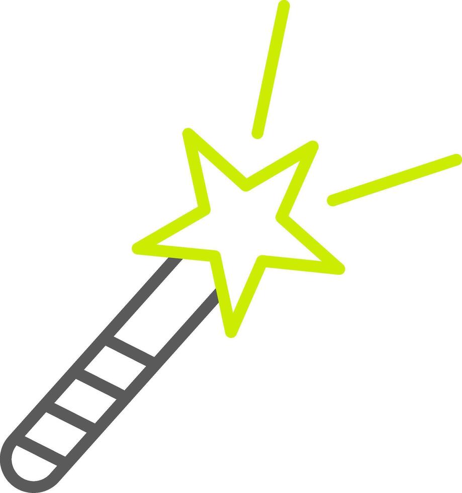Magic Line Two Color Icon vector