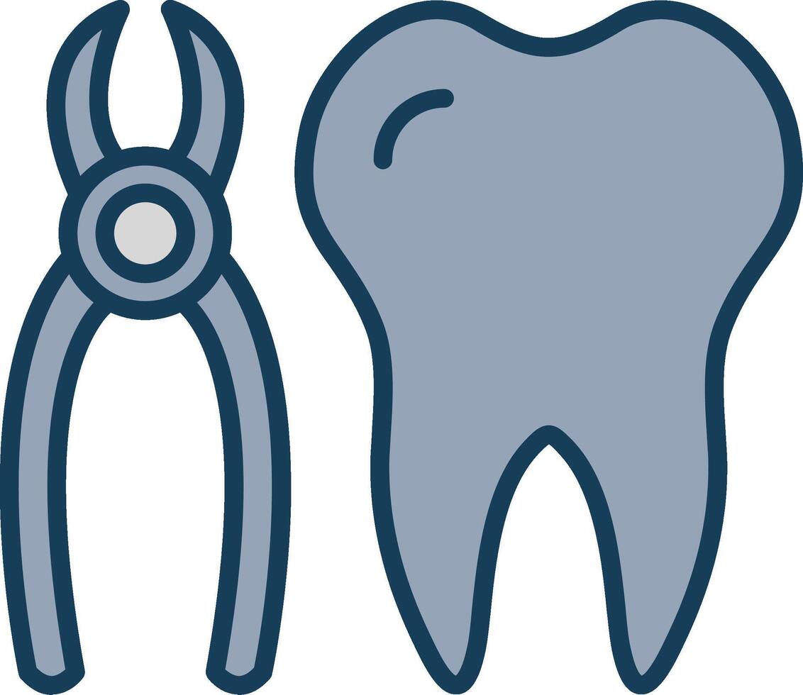 Nippers Line Filled Grey Icon vector