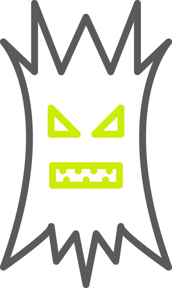 Tree Halloween Line Two Color Icon vector