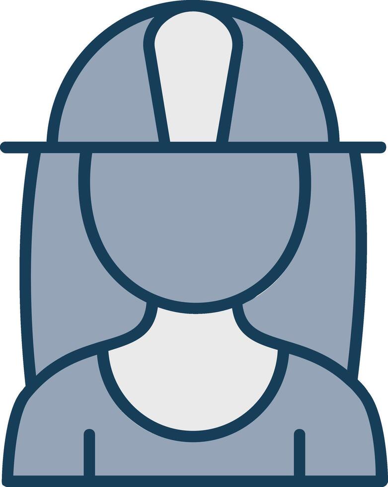 Architect Line Filled Grey Icon vector