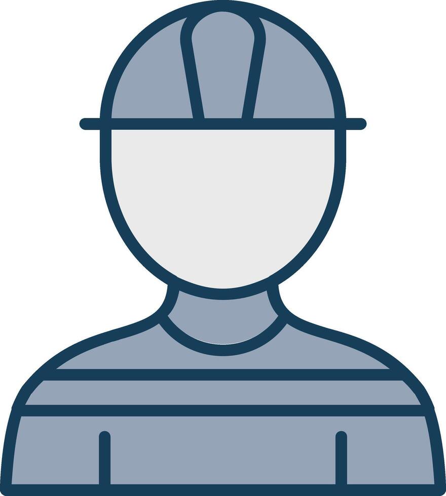 Architect Line Filled Grey Icon vector