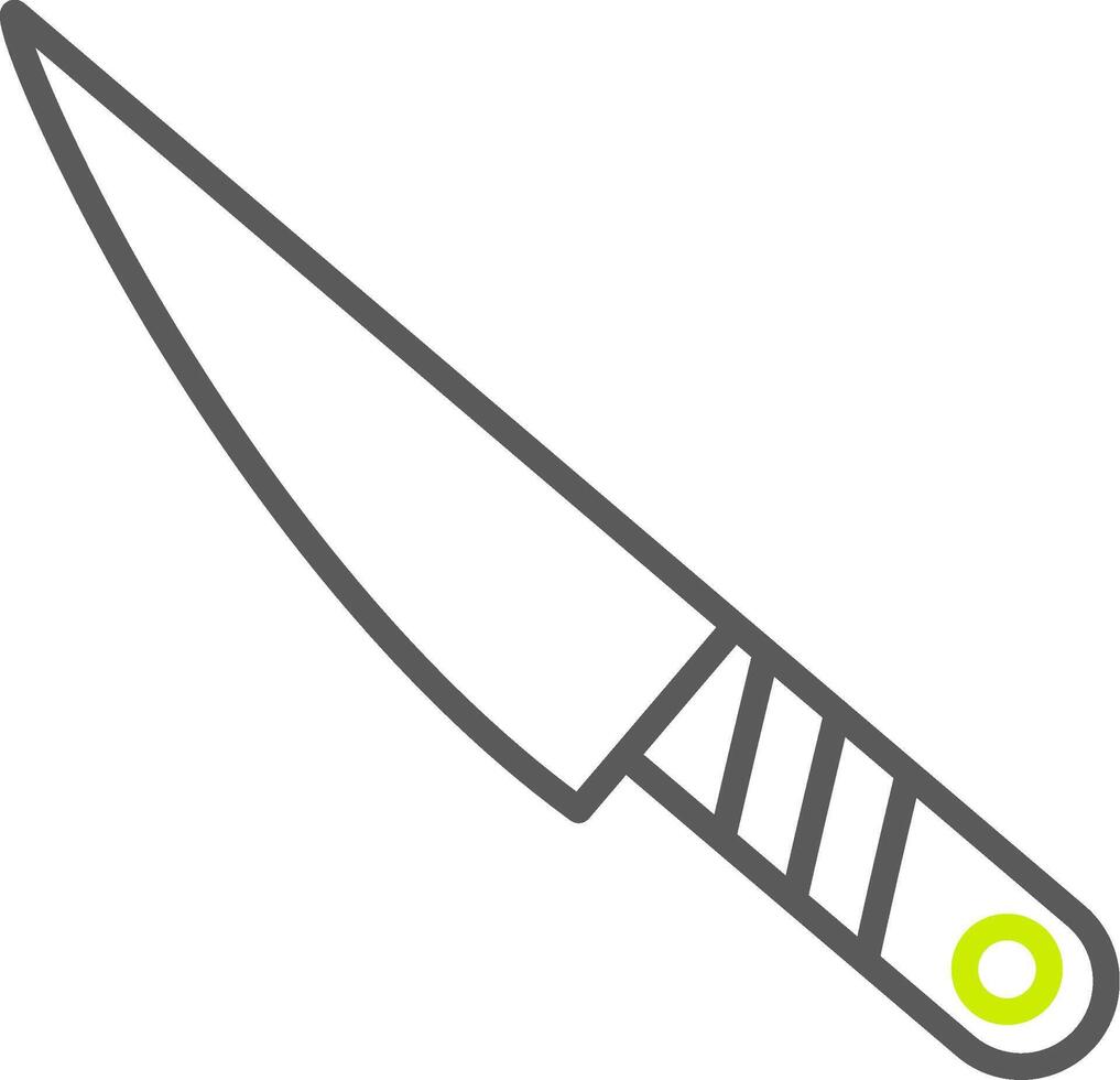 Knife Line Two Color Icon vector