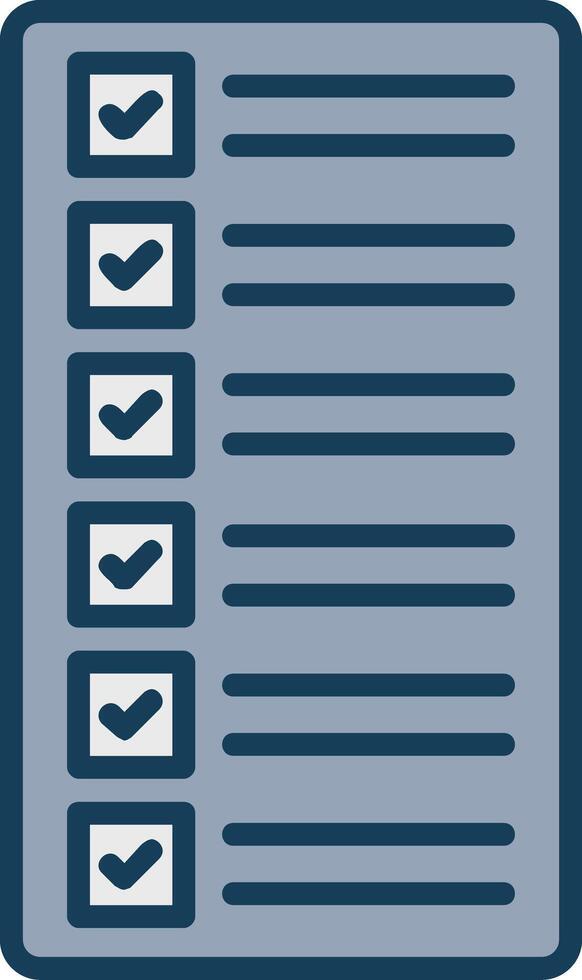 List Line Filled Grey Icon vector