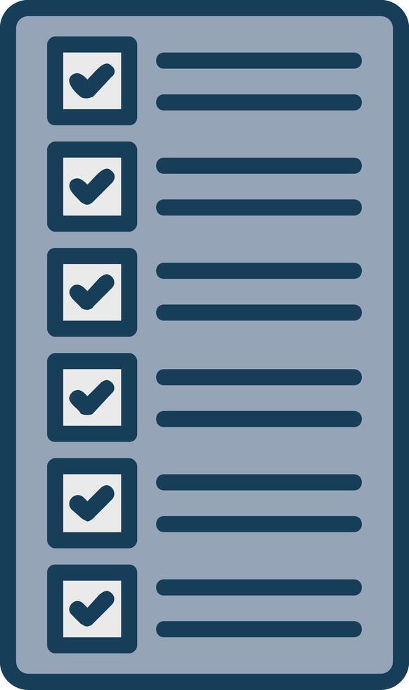 List Line Filled Grey Icon vector