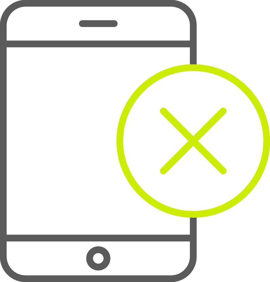Smartphone Line Two Color Icon vector