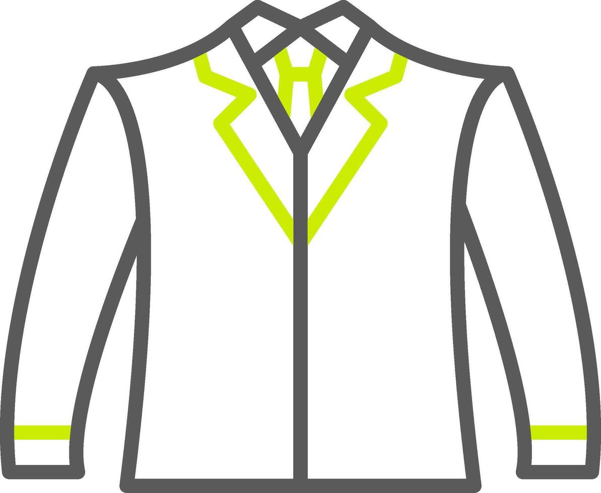 Suit Line Two Color Icon vector