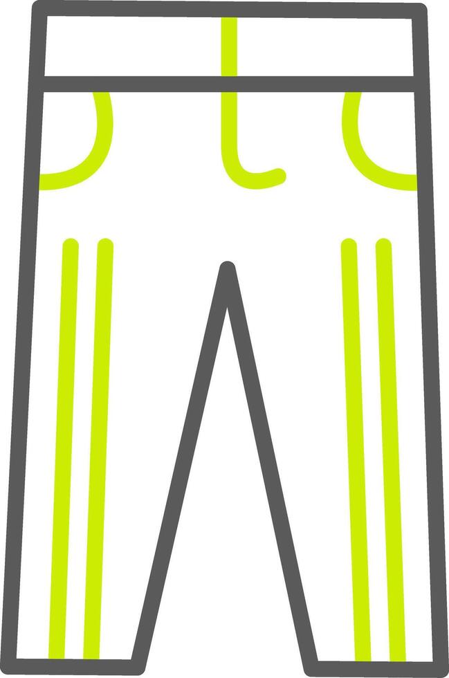 Trousers Line Two Color Icon vector