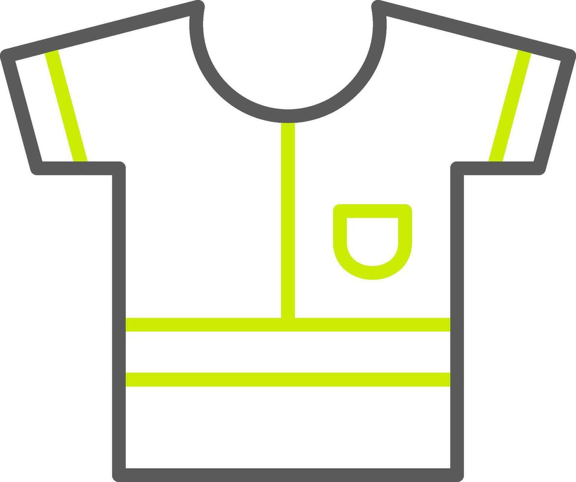 Shirt Line Two Color Icon vector