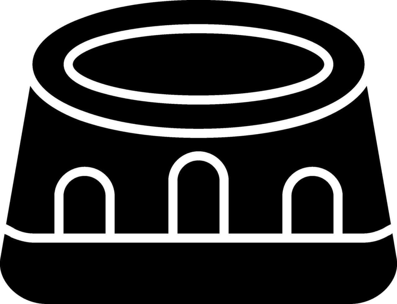 Prayer Hat Glyph Two Color Icon vector