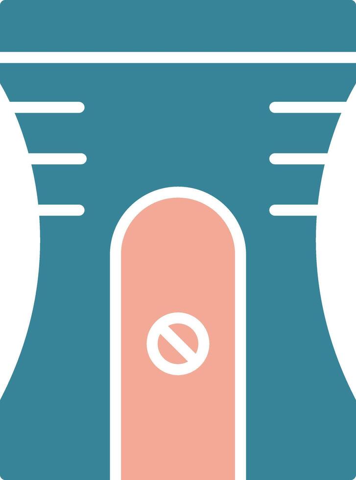 Sharpener Glyph Two Color Icon vector