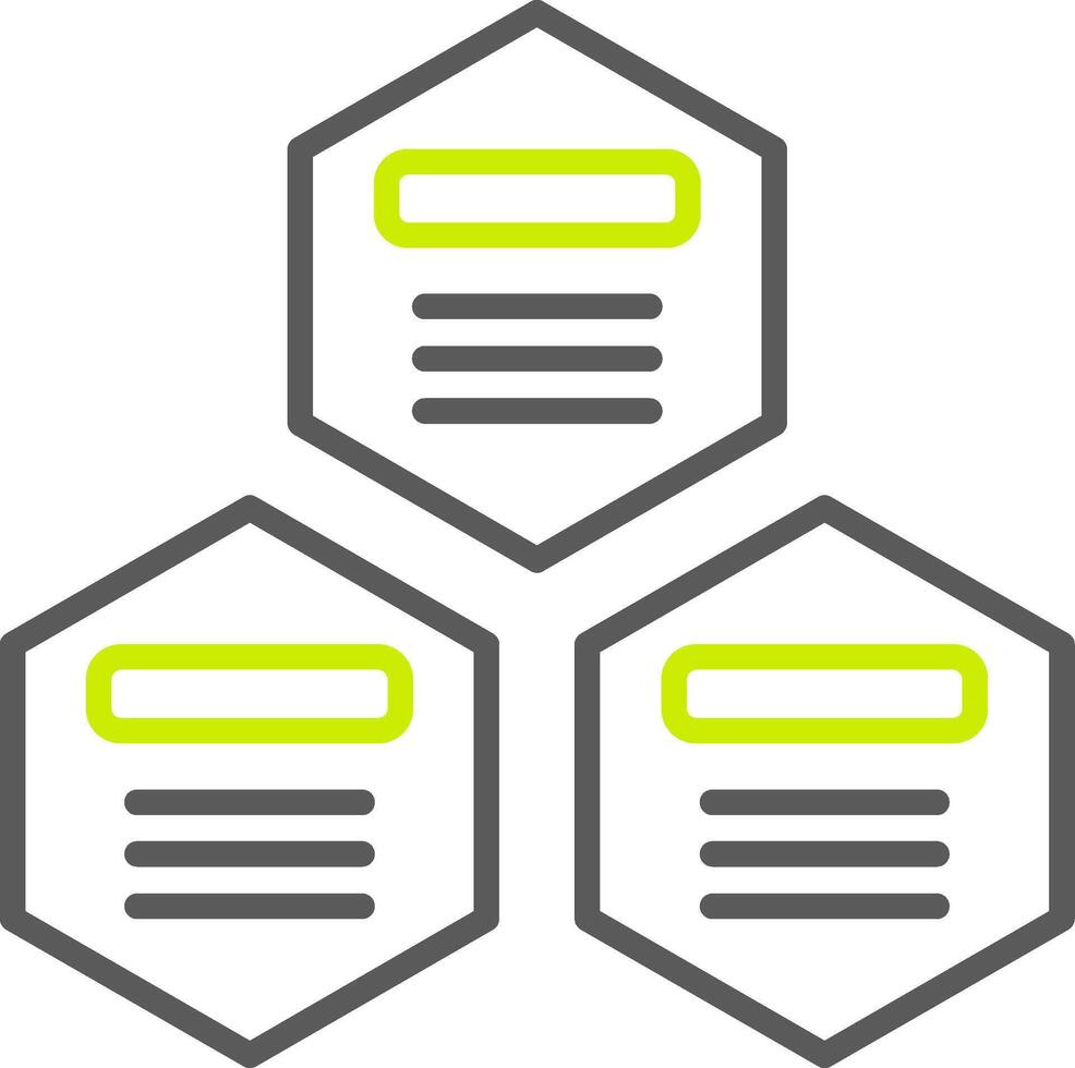 Infographic Elements Line Two Color Icon vector