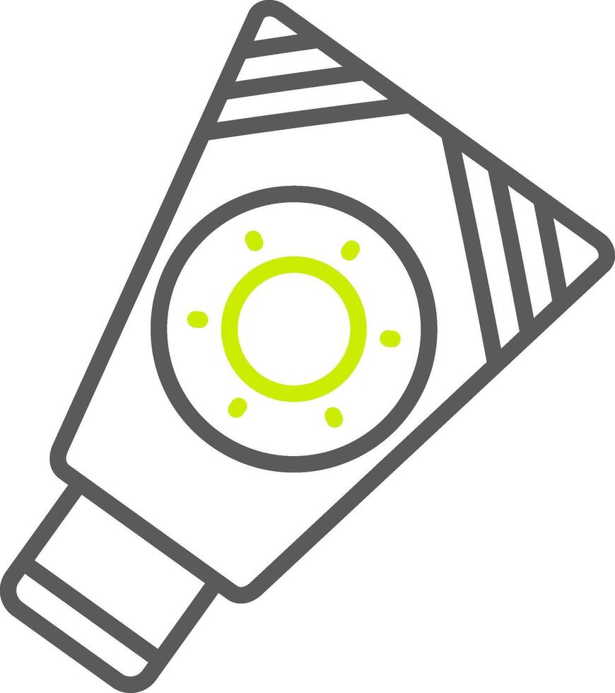 Sunscreen Line Two Color Icon vector