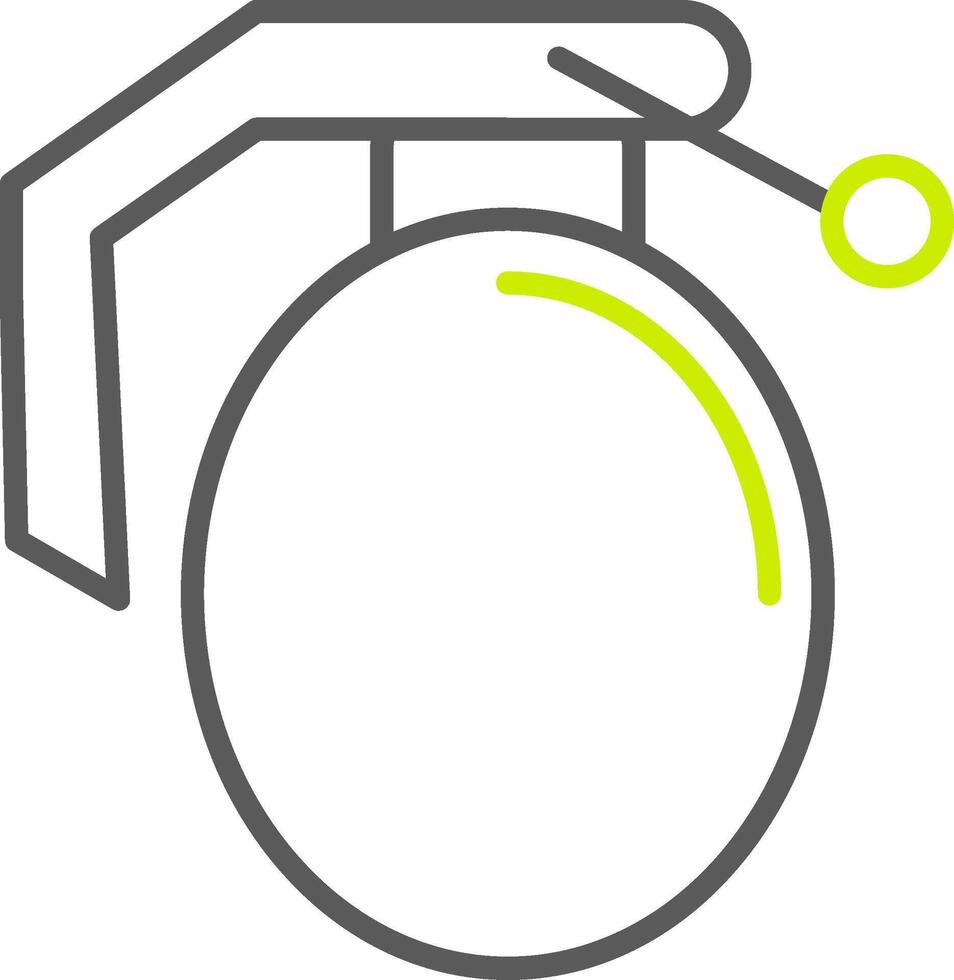 Grenade Line Two Color Icon vector