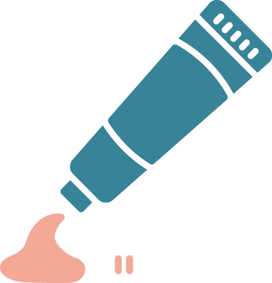 Tooth Paste Glyph Two Color Icon vector