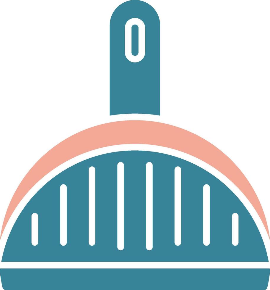Dustpan Glyph Two Color Icon vector