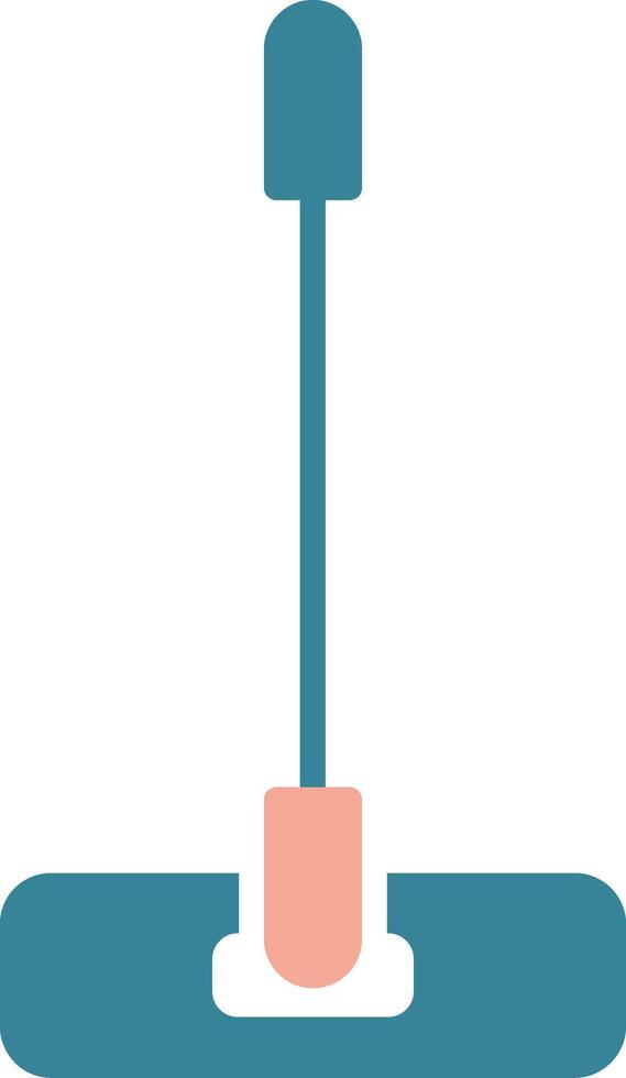 Mop Glyph Two Color Icon vector