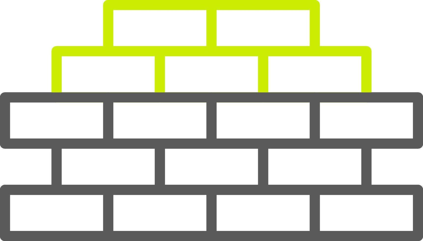 Wall Line Two Color Icon vector