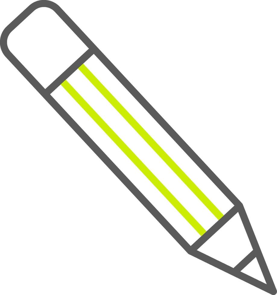 Pencil Line Two Color Icon vector