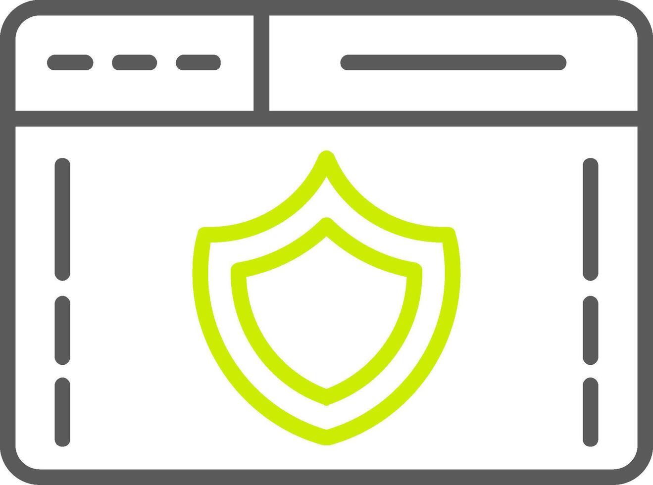 Web Security Line Two Color Icon vector