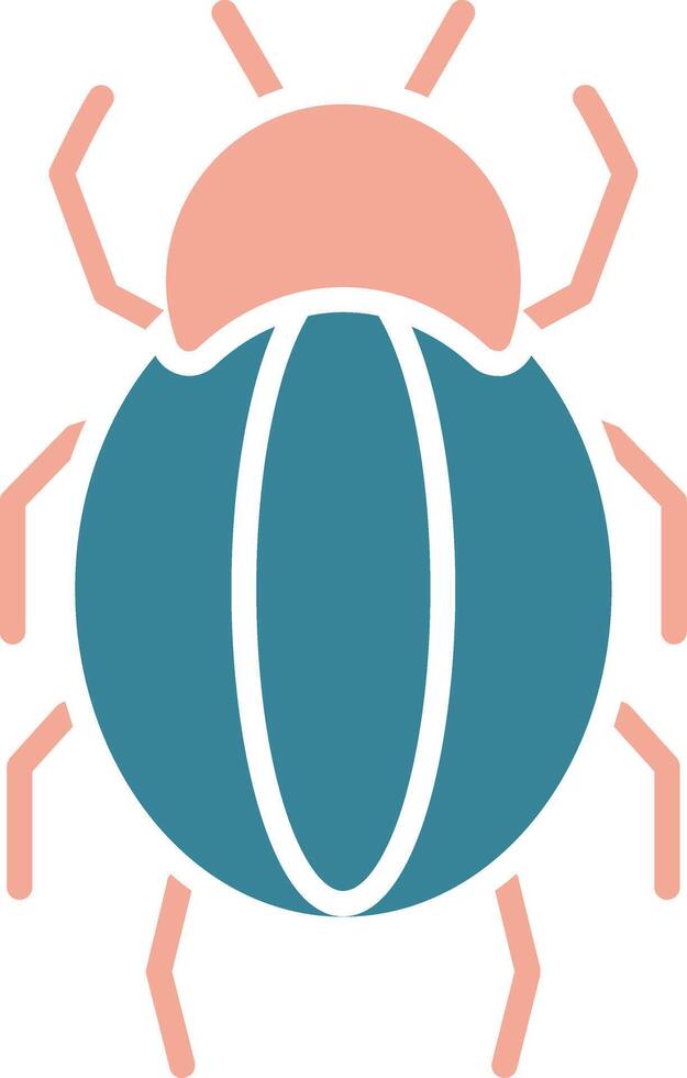 Spider Glyph Two Color Icon vector