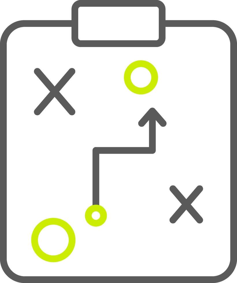 Planning Line Two Color Icon vector