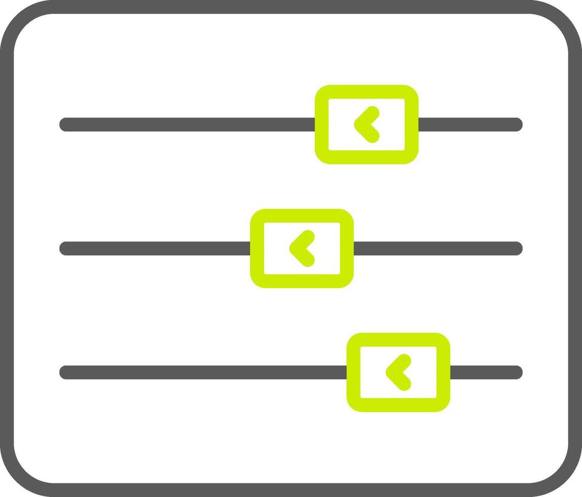 Sliders Line Two Color Icon vector