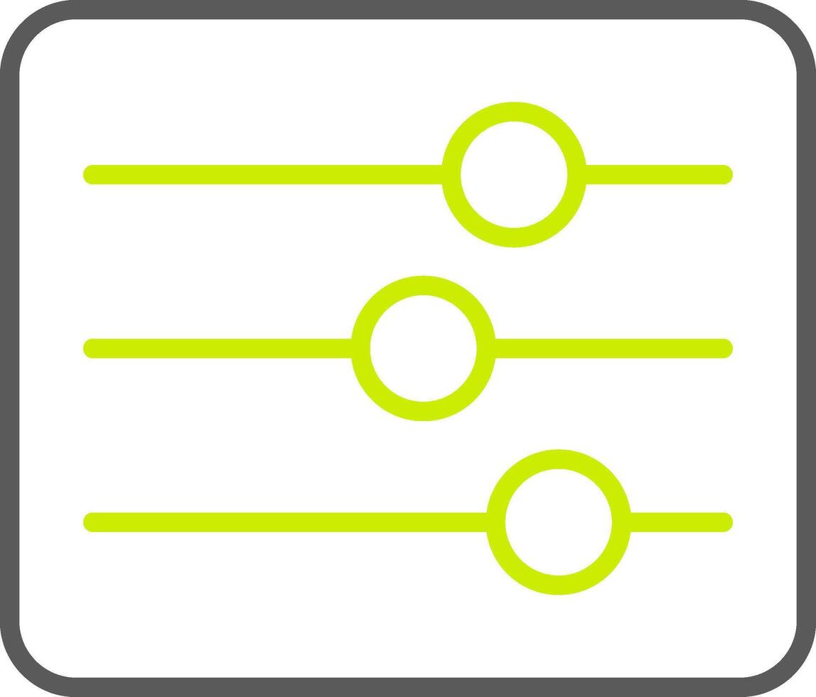 Sliders Line Two Color Icon vector
