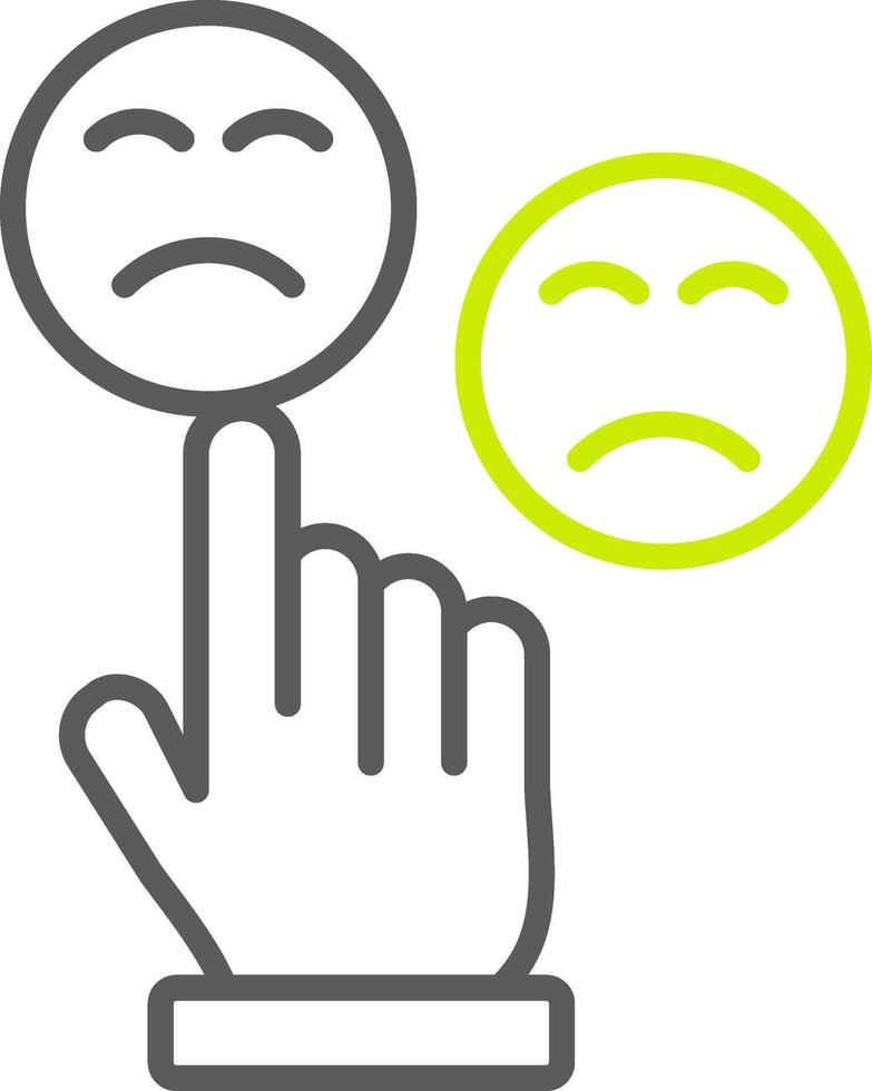 Customer Satisfaction Line Two Color Icon vector
