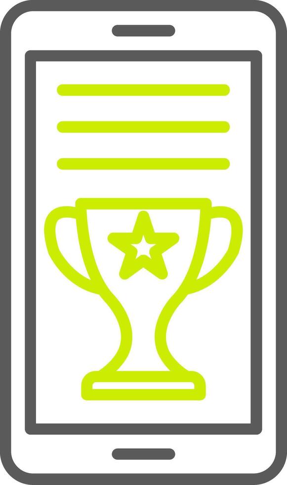 OnLine Two Color Award Line Two Color Icon vector