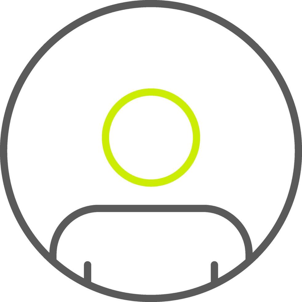 User Line Two Color Icon vector