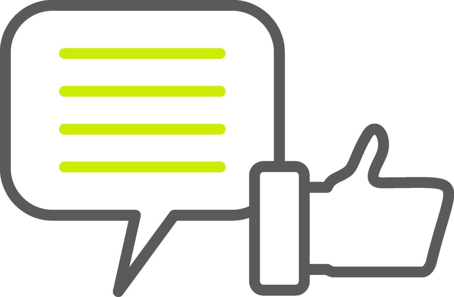 Feed Back Line Two Color Icon vector