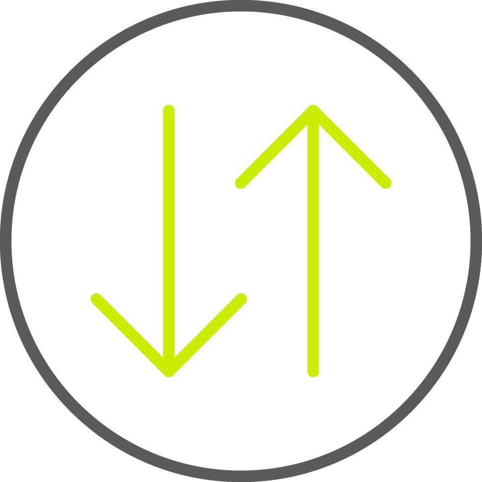 Arrows Line Two Color Icon vector