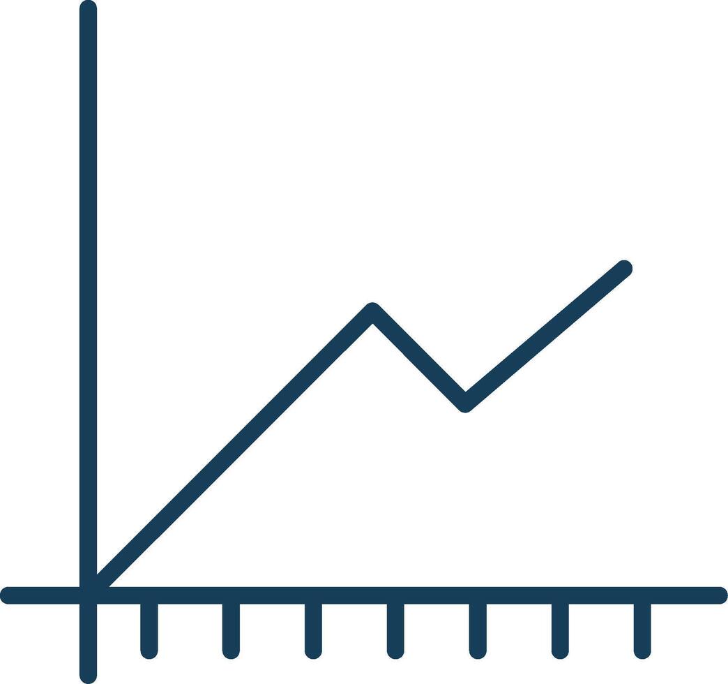 Line Filled Grey Chart Line Filled Grey Icon vector