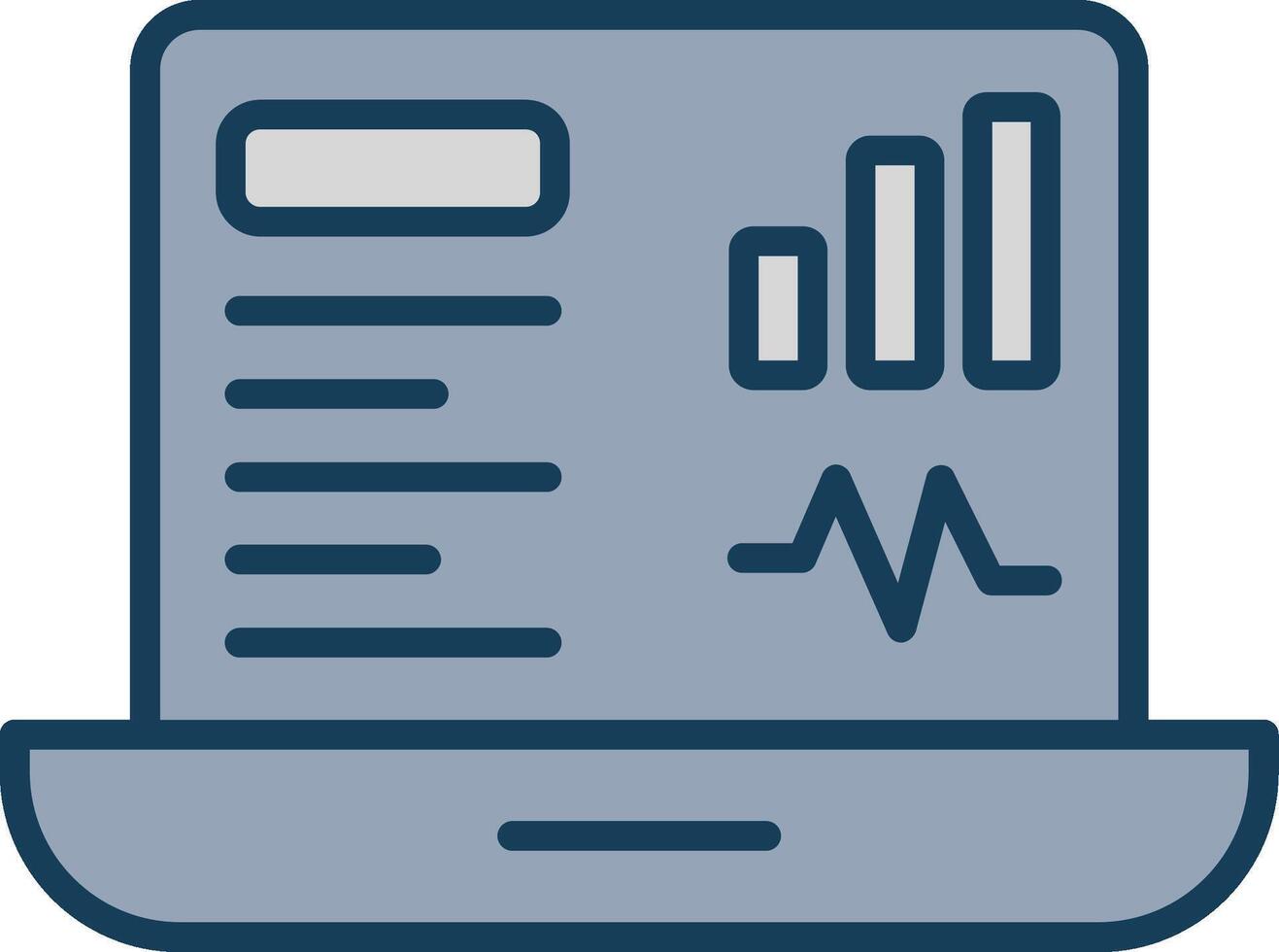 Dashboard Line Filled Grey Icon vector