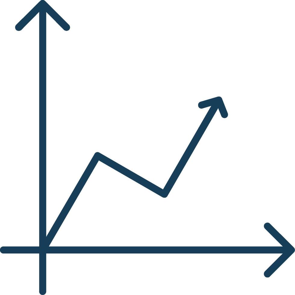 Chart Line Filled Grey Icon vector