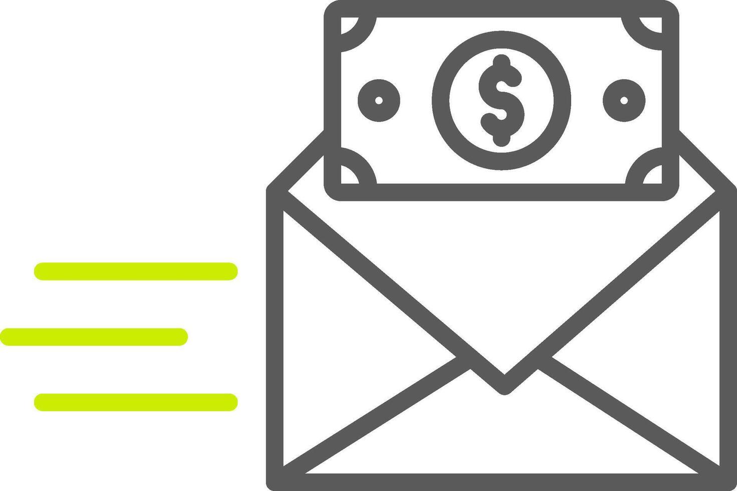 Bribe Line Two Color Icon vector