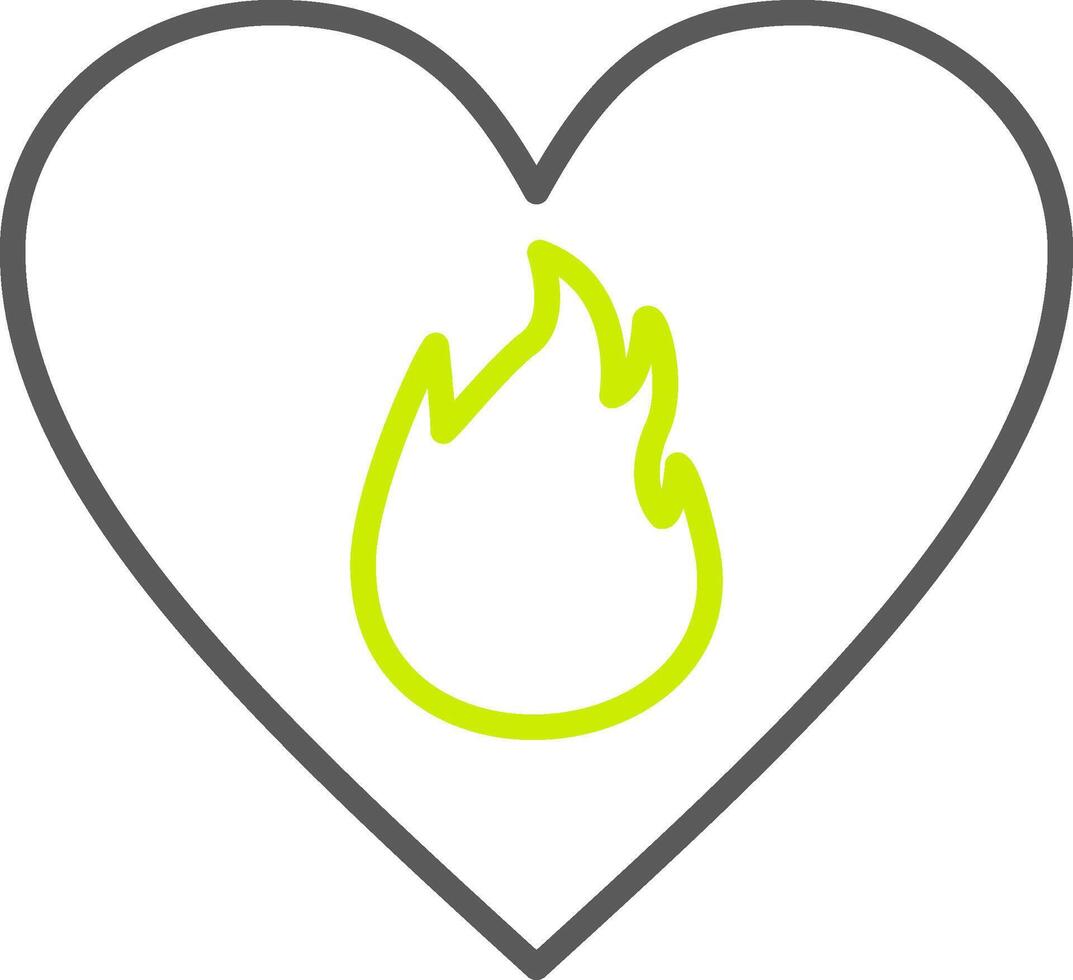 Passion Line Two Color Icon vector