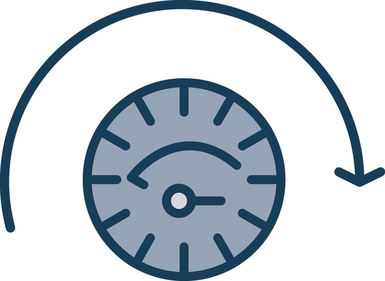Performnce Line Filled Grey Icon vector