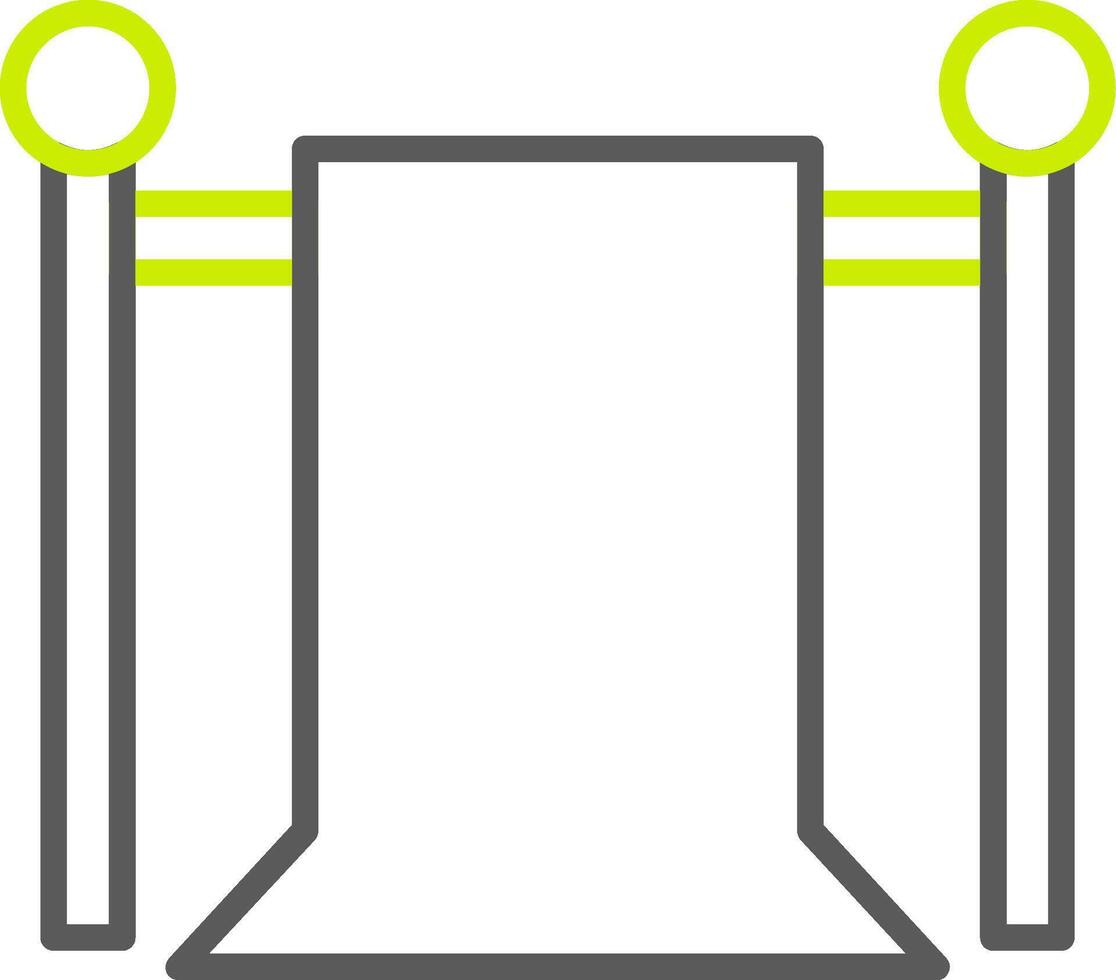 Green Screen Line Two Color Icon vector