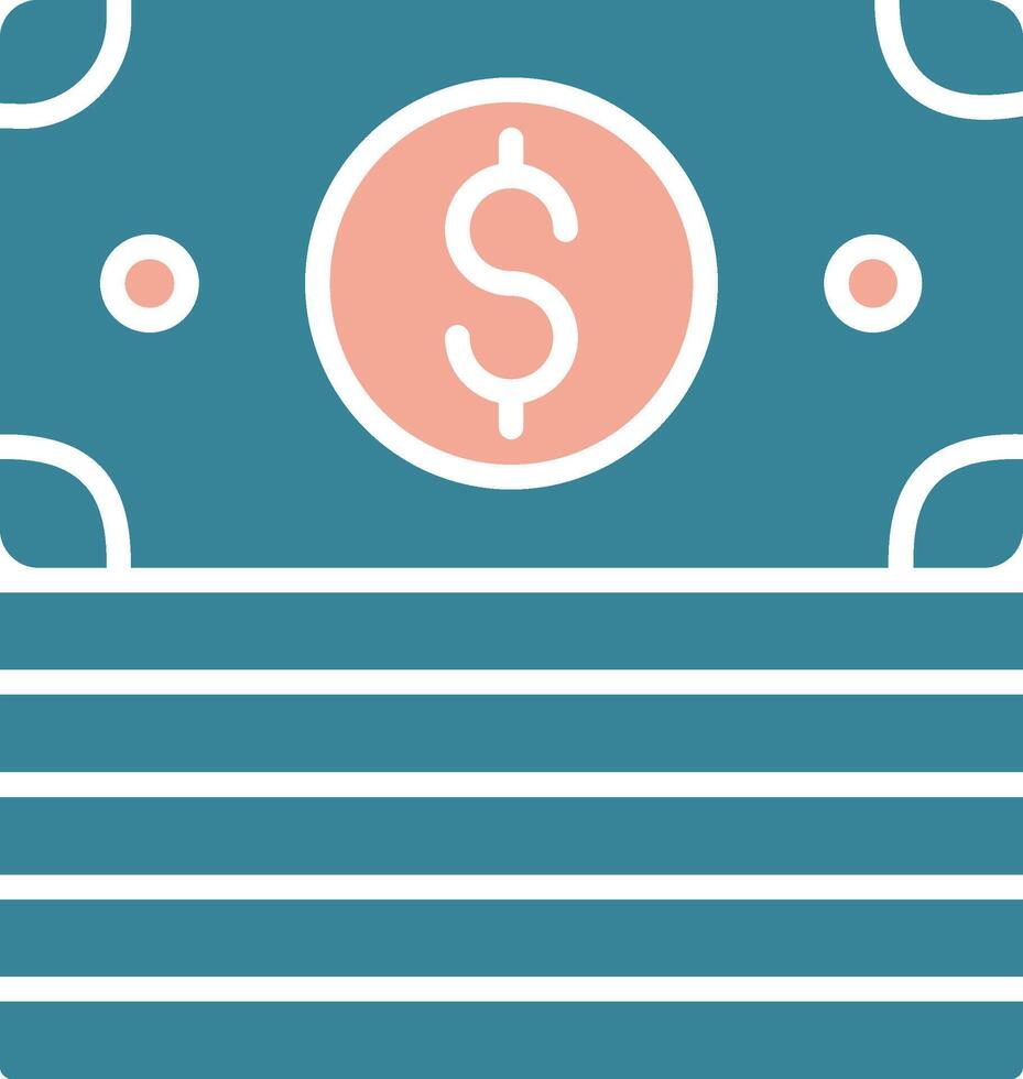 Stack Glyph Two Color Icon vector